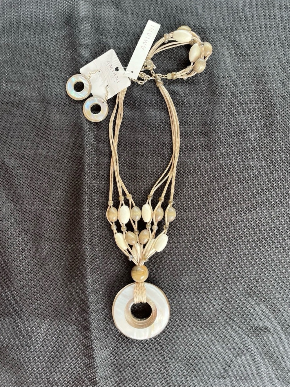 NWT AMIANI Resort Fashion 3-Piece Matching Set BOHO/COASTAL CHIC Jewelry - Picture 1 of 10